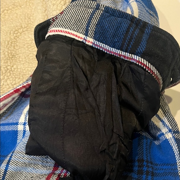 Express Blue and Red Plaid Flannel Jacket - Picture 5 of 9